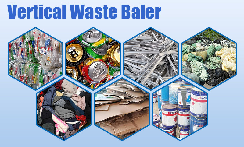 vertical waste paper baler تطبيق مكبس النفايات العمودي Y82T-160 1
