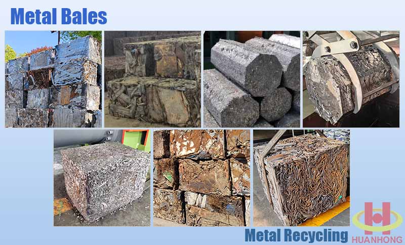 مكبس بالات معدنية أفقية