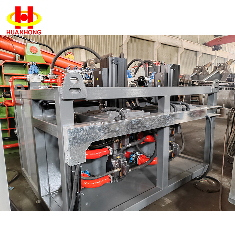 التحكم PLC الهيدروليكي للنفايات المعدنية المكبس المكبس