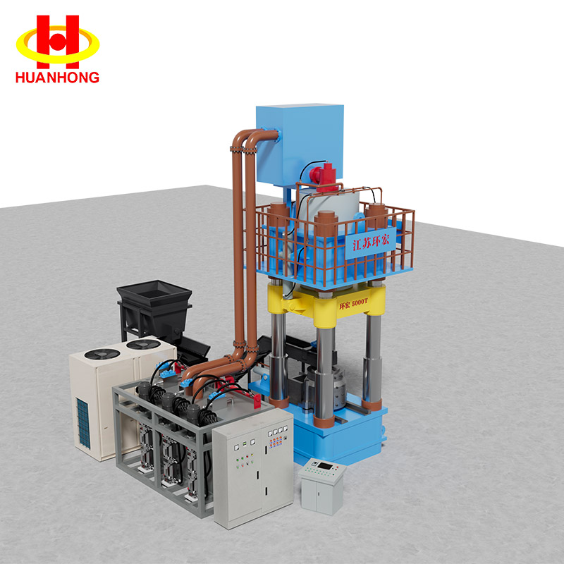 5000 طن كبير من الخردة المعدنية رقاقة فحم حجري الصحافة العمودية
